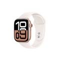 Apple Watch 10 GPS MWWH3QN/A - Alumiini, vaaleanruskea urheiluranneke, S/M, 42mm