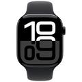 Apple Watch 10 LTE MWX63QN/A - Alumiini, musta urheiluranneke, S/M, 42mm - Suihkumusta