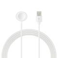 Apple Watch Oval USB-latauskaapeli - 100cm - Valkoinen