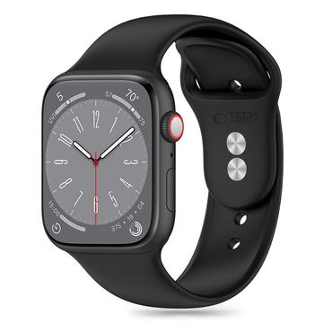 Apple Watch Series 10/9/8/7/6/SE Tech-Protect Silikoniranneke - 40mm/41mm/42mm - Musta