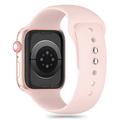 Apple Watch Series 10/9/8/7/6/SE Tech-Protect Silikoniranneke - 40mm/41mm/42mm - Vaaleanpunainen väriltään vaaleanpunainen