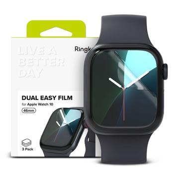 Apple Watch Series 10 Ringke Dual Easy Film -suojakalvo - 46mm - 3 kpl.