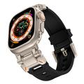 Apple Watch Series Ultra 2/Ultra/9/8/SE (2022)/7/SE/6/5/4/3/2/1 Tech-Protect Delta Pro -ranneke - 49mm/45mm/44mm/42mm - musta / titaani - Musta / titaani