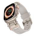 Apple Watch Series Ultra 2/Ultra/10/9/8/SE (2022)/7/SE/6/5/4/3/2/1 Tech-Protect Delta Pro -ranneke - 49mm/46mm/45mm/44mm/42mm - Tähtivalo / titaani