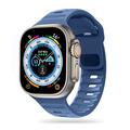 Apple Watch Series Ultra 2/Ultra/10/9/8/SE (2022)/7/SE/6/5/4/3/2/1 Tech-Protect IconBand Line Silikoniranneke - 49mm/46mm/45mm/44mm/42mm - Sininen