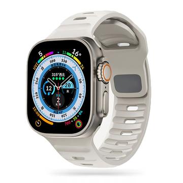 Apple Watch Series Ultra 2/Ultra/10/9/8/SE (2022)/7/SE/6/5/4/3/2/1 Tech-Protect IconBand Line Silikoniranneke - 49mm/46mm/45mm/44mm/42mm - Starlight - Tähtivalo