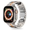 Apple Watch Series Ultra 2/Ultra/10/9/8/SE (2022)/7/SE/6/5/4/3/2/1 Tech-Protect Ruostumattomasta teräksestä valmistettu nauhahihna - 49mm/46mm/45mm/44mm/42mm - Titaani / Oranssi