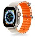 Apple Watch Ultra 2/Ultra/9/8/SE (2022)/7/SE/6/5/4 Tech-Protect Iconband Pro TPU Ranneke - 49mm/45mm/44mm/42mm - Starlight / Oranssi