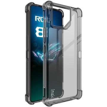 Asus ROG Phone 8/8 Pro Imak Drop-Proof TPU Suojakuori - Läpinäkyvä Musta