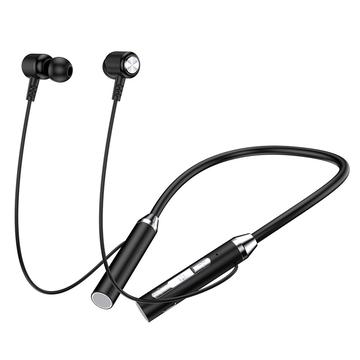 B3 9D Surround Stereo Sports Bluetooth -kuulokkeet silikonikaulapannalla - musta