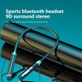 B3 9D Surround Stereo Sports Bluetooth -kuulokkeet silikonikaulapannalla - musta