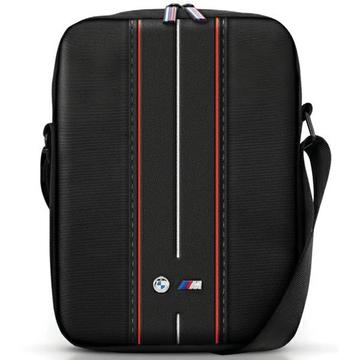 BMW M Collection Nylon Crossbody Tablet-laukku - 10" - punainen raita / musta