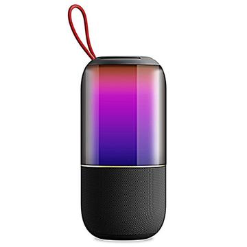 BT2675 Kannettava vedenpitävä Bluetooth-kaiutin, jossa on RGB-valo - musta