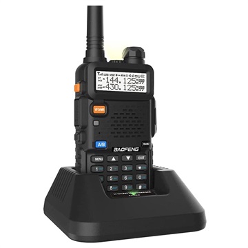 Baofeng UV-5R Kaksikaistainen Lähetin-vastaanotin - Musta