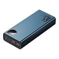 Baseus Adaman Metal Digital Display Quick Charge Power Bank 20000mAh/65W - 2xUSB-A, USB-C - sininen - sininen