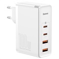 Baseus GaN2 Pro 2xUSB & 2xUSB-C Pikalaturi - 100W - Valkoinen