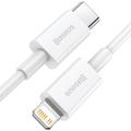 Baseus Superior Series USB-C / Lightning -kaapeli - 1m, 20W (Avoin pakkaus - Erinomainen) - valkoinen