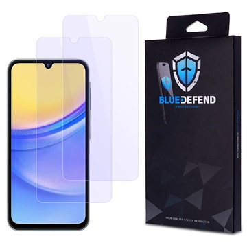 Samsung Galaxy A15 BlueDefend Anti-Blue Light karkaistu lasi näytönsuoja - 2 kpl.