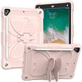 Butterfly Shape Kickstand PC + Silikoni Tablet Case Cover olkahihnalla iPad 9,7-tuumainen (2018)/(2017)/iPad Air 2 - vaaleanpunainen