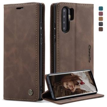 Caseme 013 Sarja Huawei P30 Pro Lompakkokotelo - Kahvi