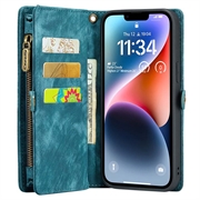 iPhone 15 Pro Max Caseme 2-in-1 Multifunctional Lompakkokotelo - Sininen