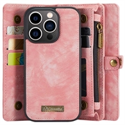 iPhone 15 Pro Max Caseme 2-in-1 Multifunctional Lompakkokotelo - Pinkki