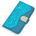 Croco Bling Series iPhone 14 Lompakkokotelo