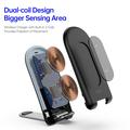 DUZZONA W2 15W taittuva langaton laturi matkapuhelimen jalusta Lataustyyny Qi Wireless Charging Dock (CE, RoHS, FCC, UKCA)