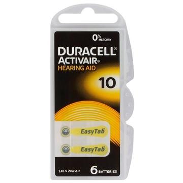 Duracell ActivAir 10/PR70 kuulokojeiden paristot - 6 kpl.