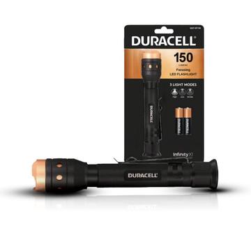 Duracell Alumiininen LED-taskulamppu zoom-toiminnolla - 150lm