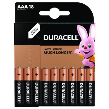 Duracell Basic LR03/AAA alkaliparistot - 18 kpl.