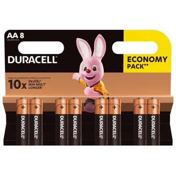 Duracell DuraLock C&B LR6/AA paristot - 8 kpl.