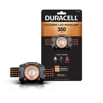 Duracell Focusing LED-otsalamppu, jossa on 3 valomoodia - 350lm