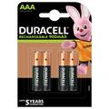 Duracell Recharge Turbo R03/AAA ladattavat paristot 900mAh - 4 kpl.