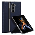 Samsung Galaxy Z Fold5 Dux Ducis Bril Lompakkokotelo - Sininen