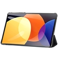 Dux Ducis Domo Xiaomi Pad 5 Pro 12.4 Tri-Fold Lompakkokotelo (Avoin pakkaus - Erinomainen) - Musta