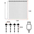 Dynaamiset RGB-ohjelmoitavat DIY-verhovalot - 2.4mx2.4m - 2.4m