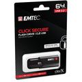 Emtec B120 Click Secure USB3.2 -muistitikku - 64GB