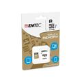 Emtec Gold+ MicroSDHC-muistikortti sovittimella ECMSDM8GHC10GP - 8GB