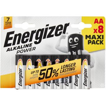 Energizer Alkaline Power LR6/AA alkaliparistot - 8 kpl.