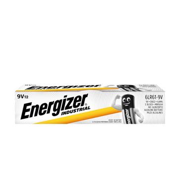 Energizer Industrial 6LR61/9V alkaliparistot - 12 kpl.