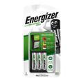 Energizer Maxi -paristolaturi, sis. 4 x R6/AA paristoa/paristoa