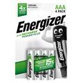 Energizer Recharge Power Plus ladattavat R03/AAA paristot 700mAh - 4 kpl.