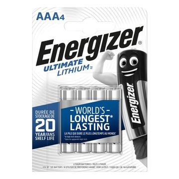 Energizer Ultimate Lithium R03/AAA paristot - 4 kpl.