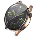 Enkay Huawei Watch GT 3 Kotelo Panssarilasisella - 46mm - Ruusukulta