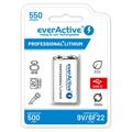 EverActive Professional+ Lithium USB-C ladattava 9V akku - 550mAh