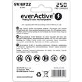 EverActive Silver Line EVHRL22-250 ladattava 9V akku 250mAh