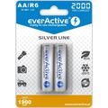 EverActive Silver Line EVHRL6-2000 ladattavat AA-paristot 2000mAh - 2 kpl.