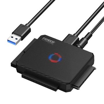 Fideco PL03 USB 3.0 - HDD/SSD-sovitin - musta