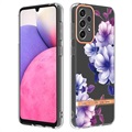 Flower Series Samsung Galaxy A33 5G TPU Kotelo - Violetti Begonia